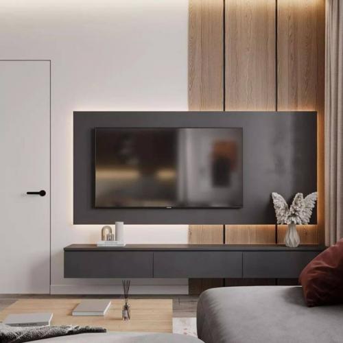 Создание интерьера в тёплых светлых оттенках - это то что нужно для современной кухни - гостиной в современном стиле. 03