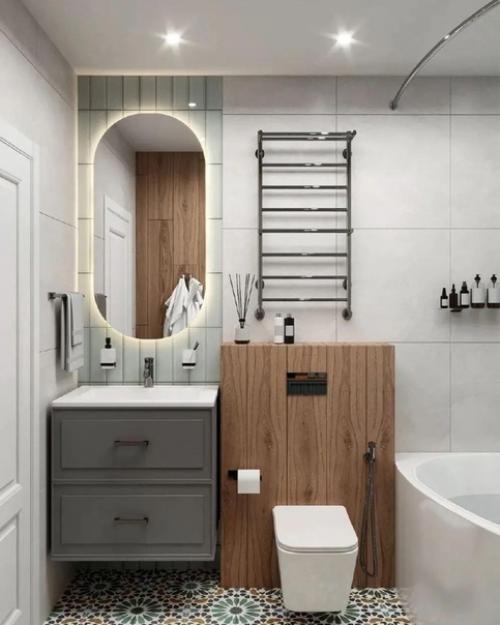 Дизайн - проект совмещенного санузла. 01