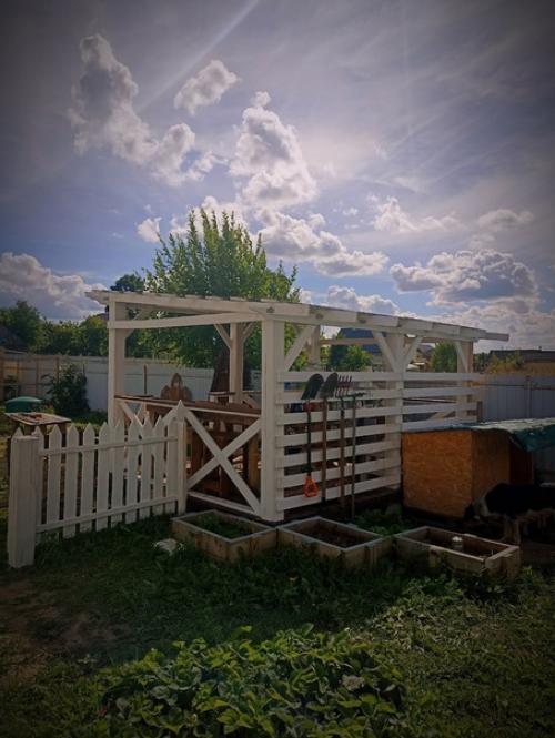 Сказка о том, как я беседку сама строила. 07