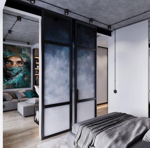 Какой интересный дизайн - проект в небольшой квартире. 03