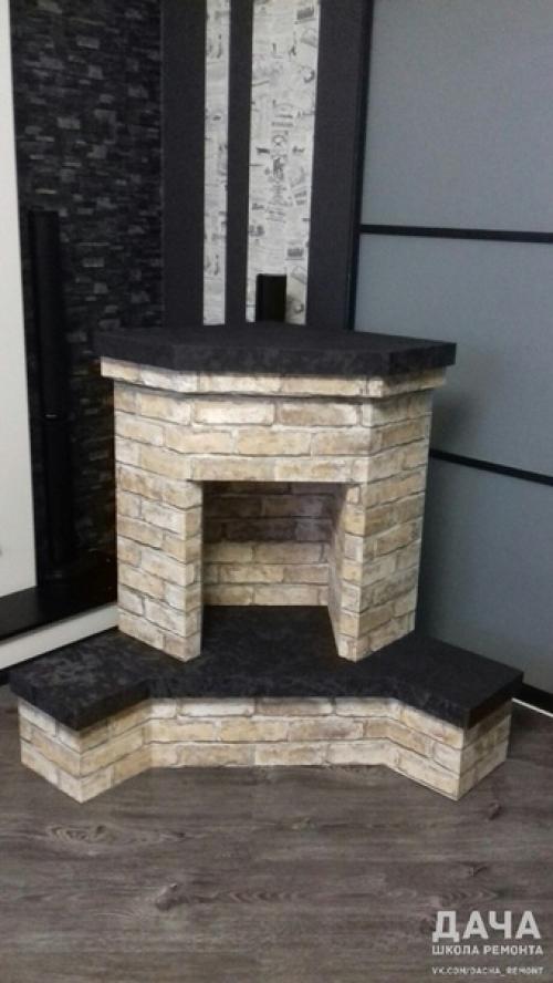 Мы создаем декоративный камин своими руками. 08