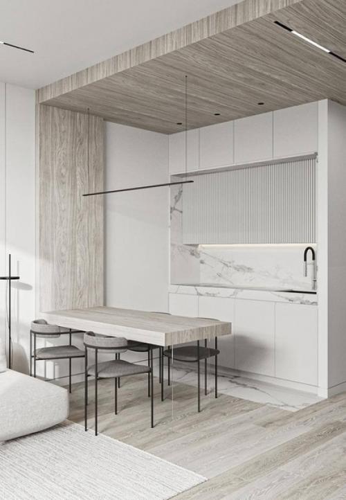 Интерьер лаконичной квартиры для любителей светлых интерьеров. 06