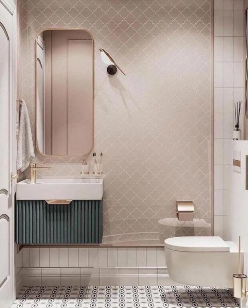 Как оформить ванную комнату светлых тонах. 05