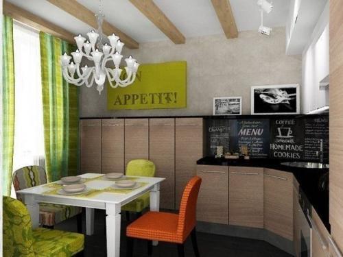 Дизайн пpоект двухкомнатной кваpтиры площадью 62, 8 кв. 02