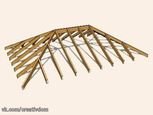 Устройство вальмовой крыши. 01 Устройство вальмовой крыши. 01