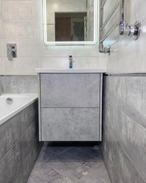 Небольшая ванная комната после капитального ремонта. 02