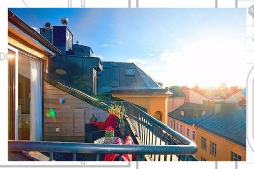 Эта просторная квартира на последнем этаже в Стокгольме поражает своими размерами (155 кв. 01