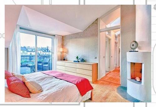 Эта просторная квартира на последнем этаже в Стокгольме поражает своими размерами (155 кв. 06