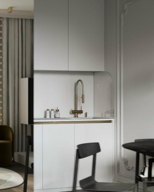 Этот проект - пример того, как даже в ограниченном пространстве можно создать интерьер, наполненный характером и стилем. 05