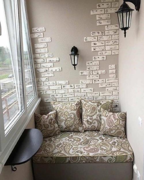 Варианты оформления зон отдыха на балконе. 01