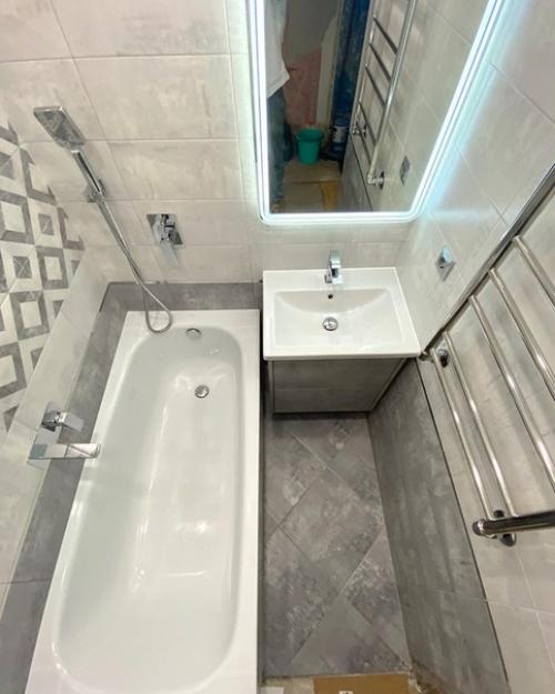 Небольшая ванная комната после капитального ремонта. 04