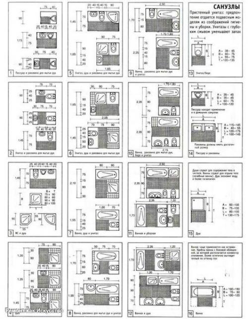 Объединение ванной и туалета. 05