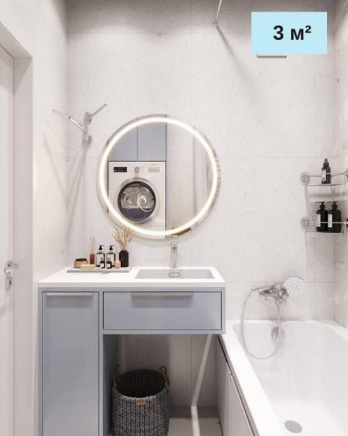 Варианты небольшого санузла. 06