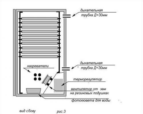 2 варианта инкубатора из холодильника своими руками (ручной и автоматический) (материалы, этапы работ, процесс вывода птенцов. 05