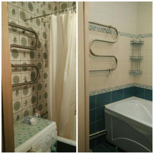 Начали ремонт в квартире с ванной и туалета, фото до и после. 04