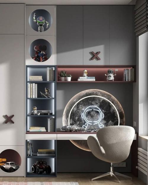 Детская комната в космическом стиле. 02