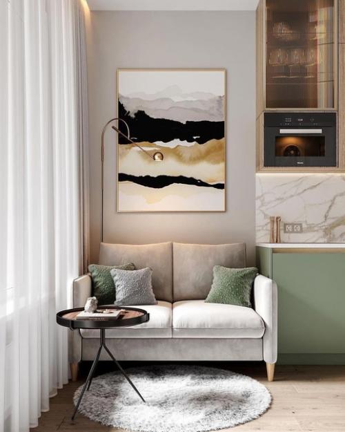 Отличный дизайн маленького помещения. 01