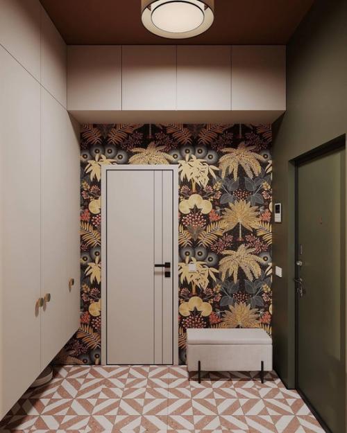 Тёплый, живой, цветной, насыщенный интерьер квартиры. 07