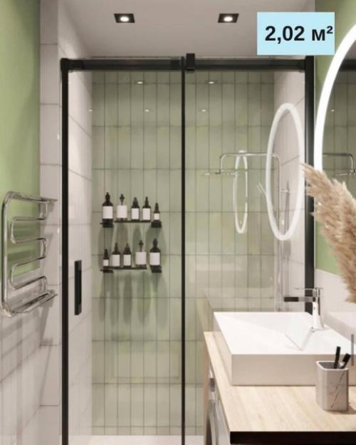 Варианты небольшого санузла. 01