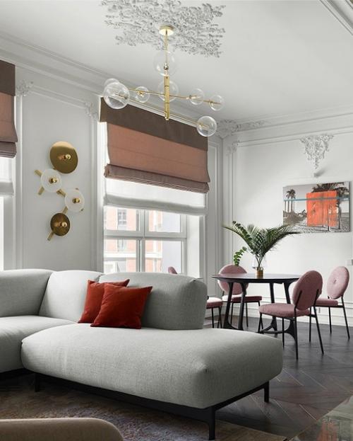 Квартира - новостройка.  Максимально функциональная и одновременно с французским шармом. 02