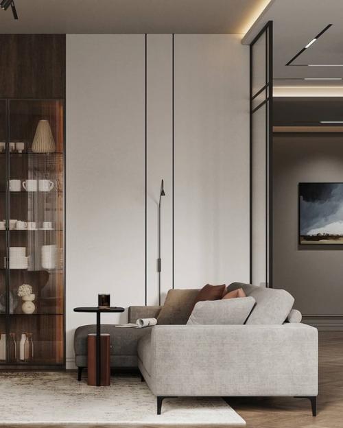 Интерьер кухни - гостиной в современном стиле. 02