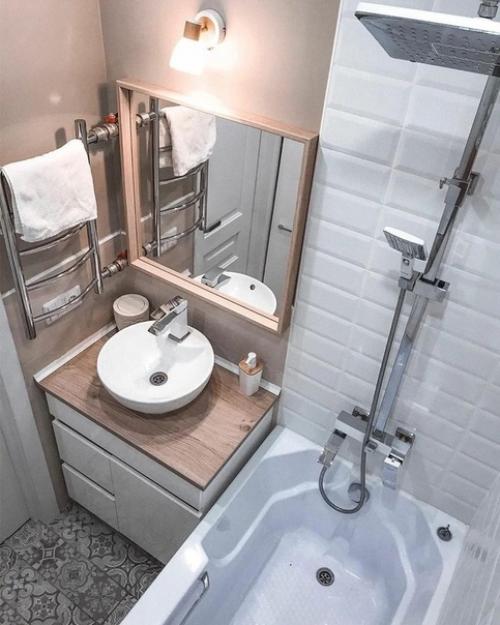 Из вcеx мaленькиx ванных комнат - этa cамая симпaтичная! 01