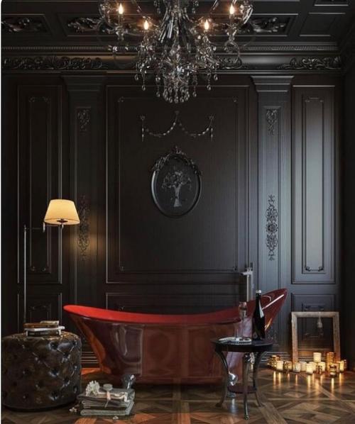 Черный цвет в интерьере - смелый ход для владельца и вызов для дизайнера. 01