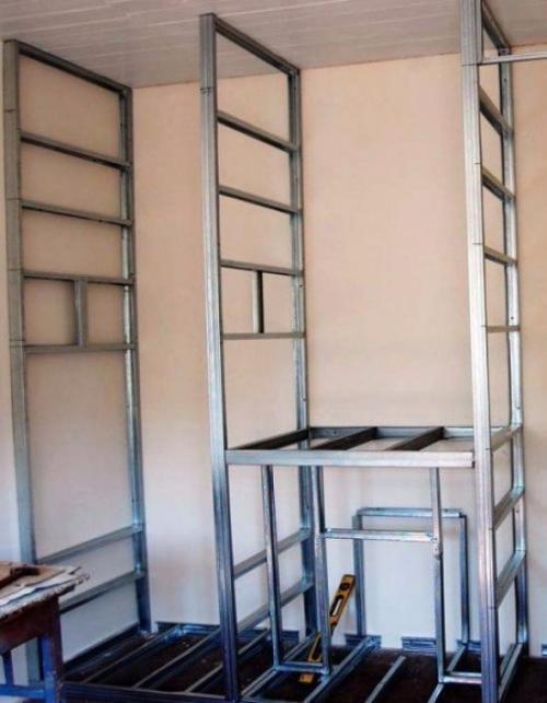 Технология изготовления шкафа из гипсокартона своими руками. 04 Технология изготовления шкафа из гипсокартона своими руками. 04