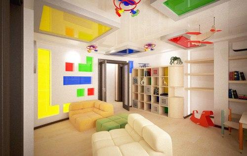 Потолок в детской: фото, способы оформления. 01 Потолок в детской: фото, способы оформления. 01