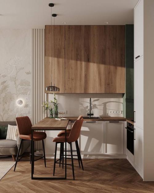 Тёплый, живой, цветной, насыщенный интерьер квартиры. 04