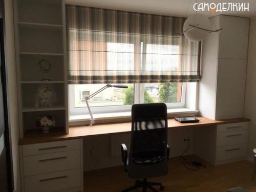 Стол вдоль окна своими руками. 05