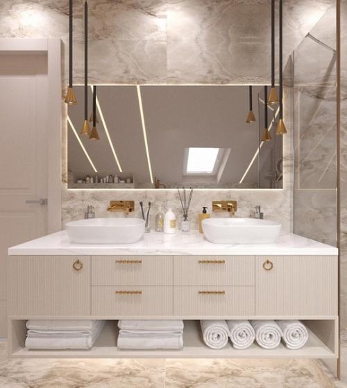 Школа ремонта.  Ванная комната в мансарде. 05