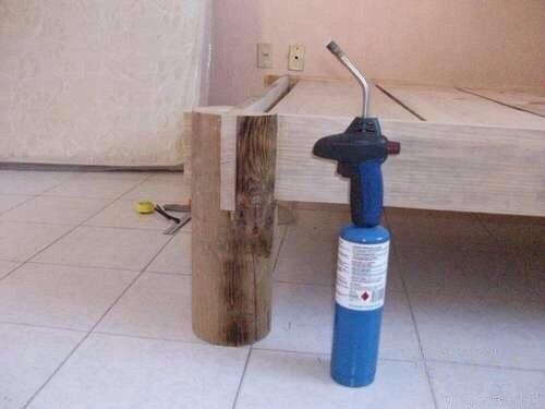 Необычная_мебель.  Кровать из дерева, своими руками. 03