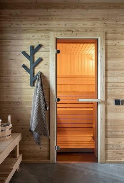 Минималистичная баня!  Домик с парной и комнатой отдыха. 06