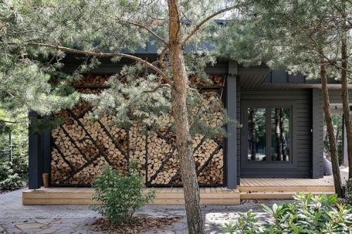 Минималистичная баня!  Домик с парной и комнатой отдыха. 01