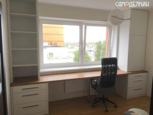 Стол вдоль окна своими руками. 04