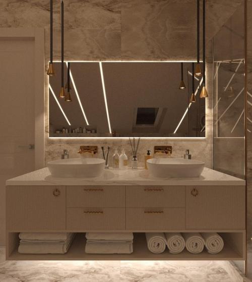 Школа ремонта.  Ванная комната в мансарде. 06