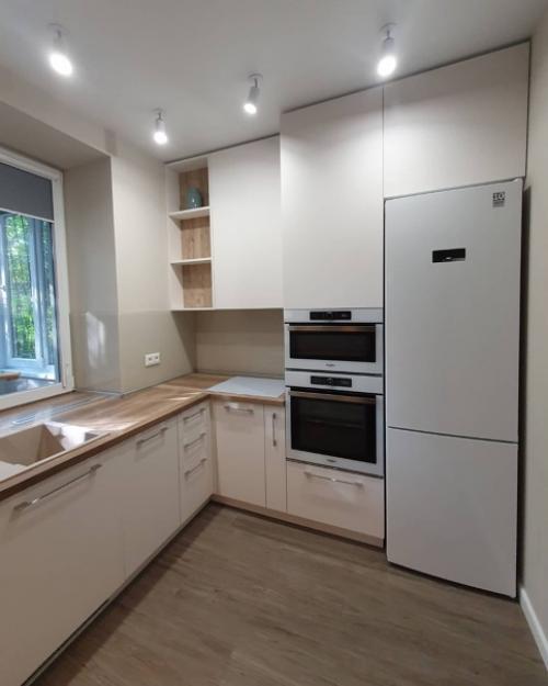 Дизайнерская кухня с фасадами Fenix NTM. 01