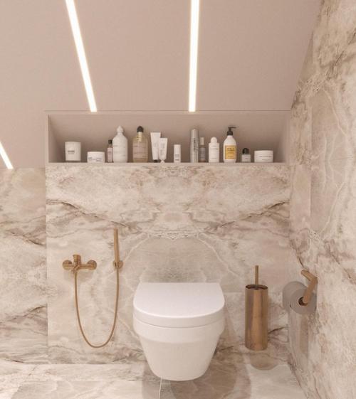 Школа ремонта.  Ванная комната в мансарде. 07