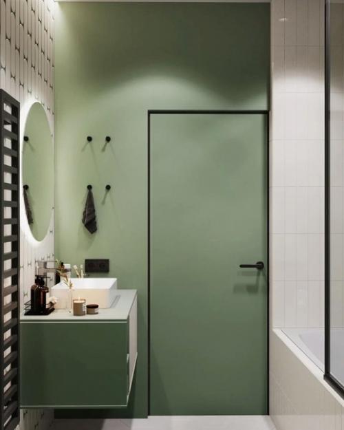 Школа ремонта.  Визуализация ванной комнаты. 01