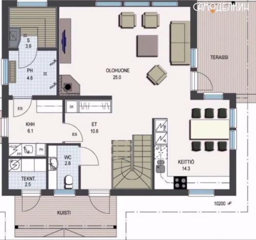 Красивый и уютный домик. 03