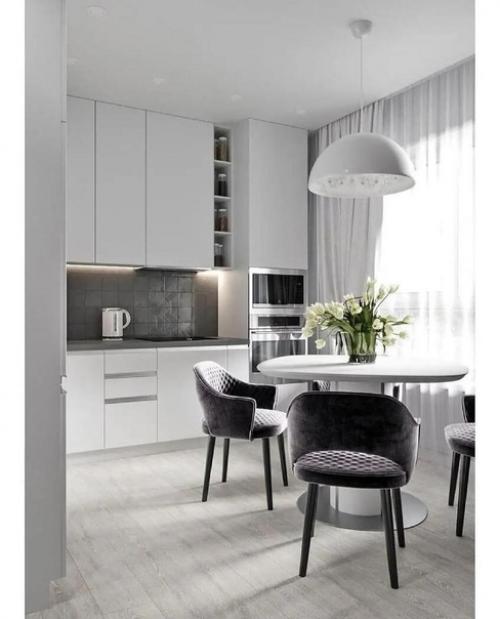 Белоснежная квартира. Стильная. 06