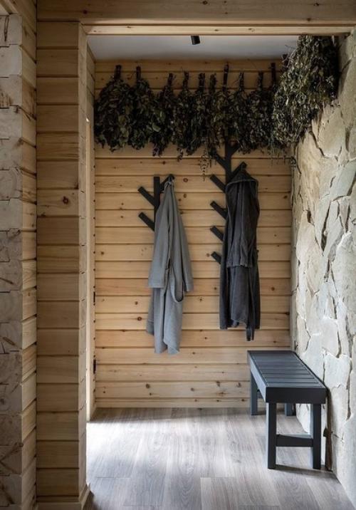 Минималистичная баня!  Домик с парной и комнатой отдыха. 05