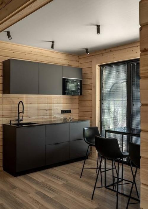 Минималистичная баня!  Домик с парной и комнатой отдыха. 08