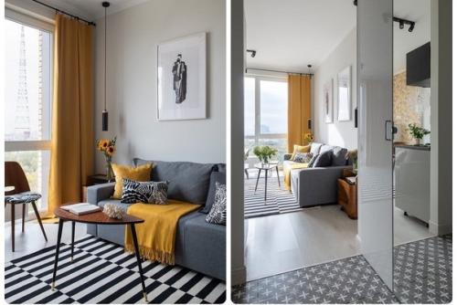 Квартира 25 м 2 в стиле mid - Century. 04