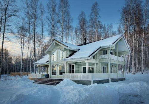 Современный двухэтажный коттедж. 01