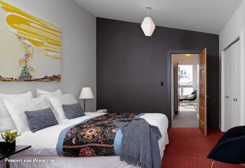 Варианты комбинирования обоев для стен. 06