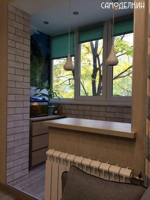 Комната 9 м объединённая с балконом. 02