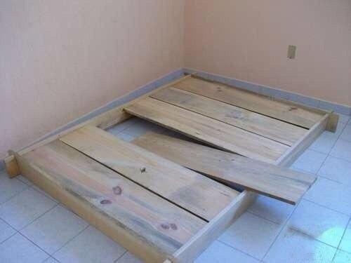 Необычная_мебель.  Кровать из дерева, своими руками. 04