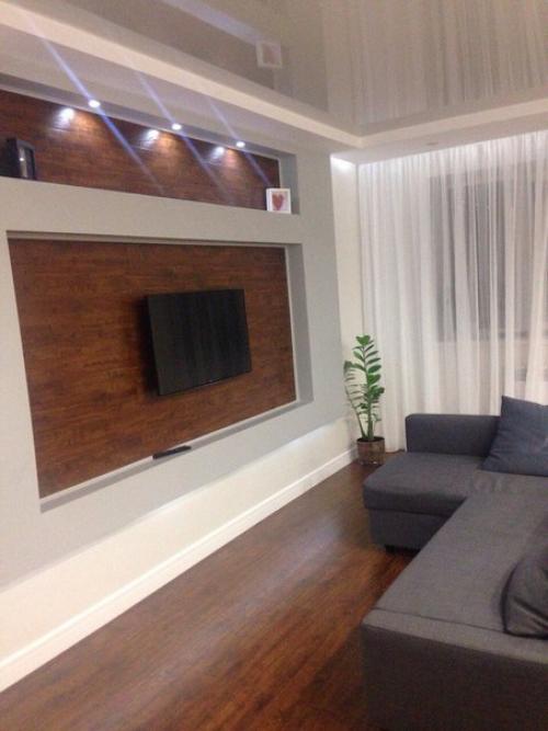 Идея короба под телевизор, своими руками. 05